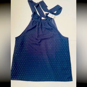 J.Crew dark navy Halter top.Size6.